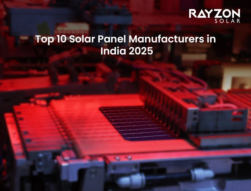 Top 10 Solar Panel Manufacturers in India 2025