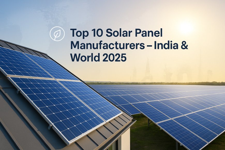 Top 10 Solar Panel Manufacturers in India and the World: A 2025 Guide